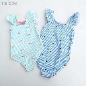 Chumhey 1-3T Einteiler Baby Mädchen Bademode Säugling Badeanzug Einteiliger Badeanzug Kinder Sommer Badeanzug Babys Badeanzug 240327