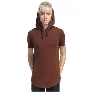 Men'S T-Shirts Mens High Street Style Zipper Hoodie Breathable Short Sleeve European And American Wind Tshirts Drop Delivery Apparel C Dhukd