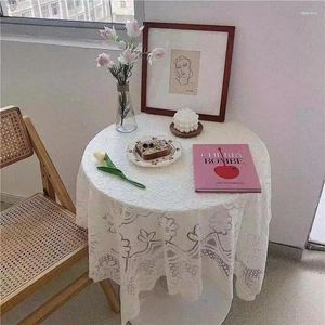 Table Cloth Lace Tablecloth White Bedside Row Frame Coffee With Cover Small Fresh Square Stall D6T4161