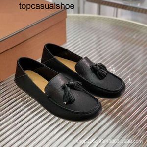 Loro Piano LP LorosPianasl comfortable Classic Slip-on shoe 2023 new leather slip on loafers square head tassel bean shoes for women Shoes