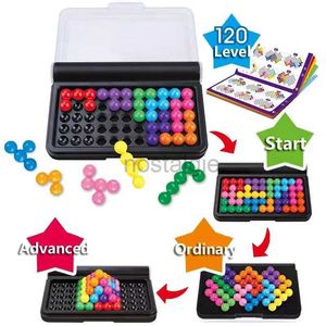 Giocattoli di intelligenza 3D Bead Puzzle Pensiero logico Building Blocks 120 Sfide Giochi Focus Viaggio Gioco Montessori Giocattoli Regalo per bambini 24327