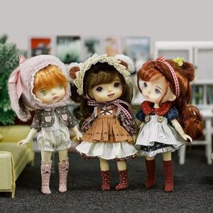 BJD Monst Savage Baby Rubber Dolls Toys Wild Whole Body Joints Movable Height 20 Cm Kids Birthday Gift Surprise 240313