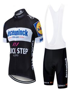 Siyah Quickstep Bisiklet Giysileri Bisiklet Jersey Set Hızlı Kuru Bisiklet Kıyafetleri Erkek Yaz Takımı Formaları 9D3870333