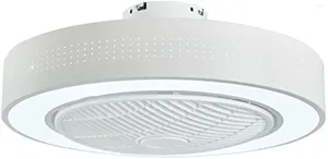 Luzes de teto 22 ''moderno ventilador de montagem embutida controle remoto regulável 3 cores LED luz de economia de energia para quarto sala de estar cozinha