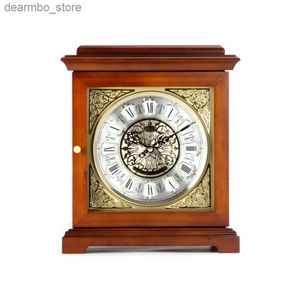 Desk Table Clocks Vintage Table Clock Solid Wood Quartz Watch Antique Style 176 Stopwatch Square 250 Weilingdun Single Face24327