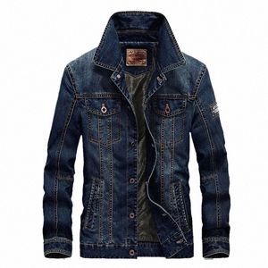 high Quality Men's Denim Jacket Coat Male Overcoat Spring Autumn Oversized Retro Casual Denim Jacket Men Clothing Outerwear C4hK#