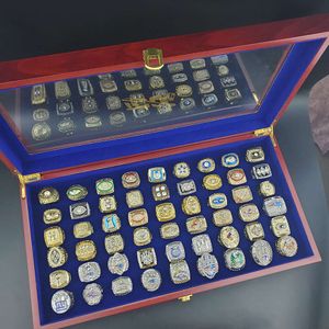Conjunto de anéis do Super Bowl 54 Anel do campeonato de rugby 1966-2019 Coleção do campeonato