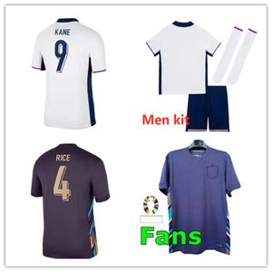 2024イングランドサッカージャージーメンズフットボールキット24 25 Kane Bellingham Saka Rashford Sterling Grealish Football Jersey Shirt