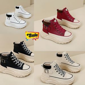 2024 NEW Resistant High top shoes spring and autumn vintage womens shoes thick soled small white shoes leisure sports board shoes GAI