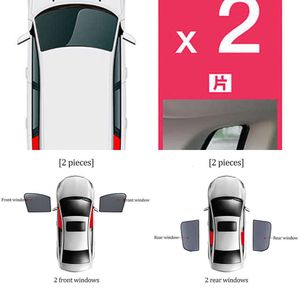 Aktualizacja magnetycznego samochodu Słońce Shield Przednia przednia rama rama Ułóż tylne boczne okno dziecka Słońce Osłoń Visor dla Peugeot 3008 P84 2016-2023