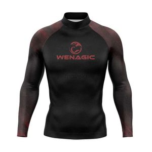 Erkek mayo erkekler döküntü koruyucusu sörf dalış dalış tee mayo sıkı uzun kollu tişört yüzü yüzme üstleri uV yüzme rashguard denizanası 24327