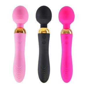 Women GSpot Massager Adult Couples Sex Toys Dual Magnetic Charging Vibrator Wand Waterproof Dildo Clitoral Stimulator 240312