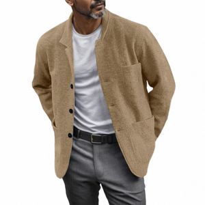 men Blazer Jacket Autumn New Jackets Coat Men Casual Slim Fit Suit Designer Jacket Fi Streetwear Outerwear Men Clothing 53Sr#