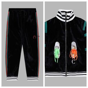 23SS designer mens Sportswear womens casual Sportswear 2-piece classic printed sweatpants jacket suit mens jogging pants Sportswear