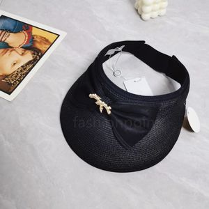 Women Visor Hats Designer Sunhat Cap For Womens Casual Straw Hat Fashion Women Beach Hat Casquette Fitted Bucketchannel Caps 2024 summertime Hot style