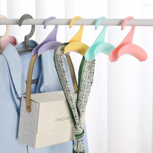 Ganci Borsa a sette colori Arco Gancio Cravatta Sciarpa Fibbia Armadio per la casa Conservazione Strumento di organizzazione riutilizzabile multiuso