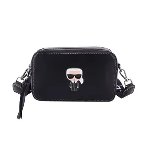 дизайнеры Карла Лагерфилда из натуральной кожи сумки на ремне Ikomik Pin Camera Bag ross Body сумки Женская дизайнерская сумка мужские сумки-мессенджеры Сумки-клатчи