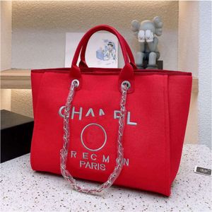 Liter plażowy luksusowe torby cc torebka moda na płótnie torba damska marka chan haftowane designerskie torebki damskie zakupy plecak krzyżowy xxtm