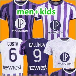 Camisas de futebol 23 24 Toouse Terceiro Donnum Dallinga Home Away Maillot de Foot 2023 2024 Homens Preto Branco Kits Camisas de Futebol Uniformes Ci Otqvz