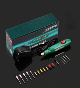 MINI 12V Electric Hand Drill Poleringsslipmaskin trä mejselgravering penna trä jade snidverktyg diy handverktyg set7406029