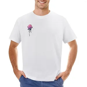 Polo da uomo T-shirt con fiori di loto Abiti hippie Divertenti Camicie kawaii T-shirt grafiche da uomo