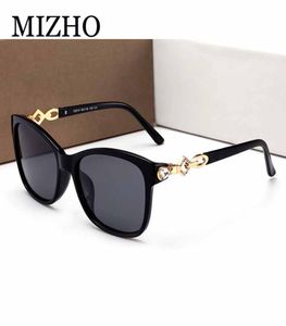 MIZHO Driving Rhinestone Plastic Womens Sunglasses Polarized Square Summer Fashion Brand Design Female Sun Glasses 2019 with box7451579