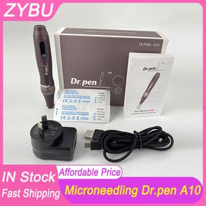 Sem fio A10 Dr.Pen Ultima Original Dr pen Derma Microneedle Pen Cartucho Agulha 5 Velocidades Microagulhamento Profissional Cuidados com a Pele MTS Roller Dermapen Mesoterapia