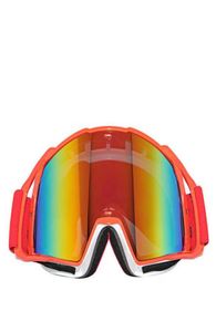 2017 New MX Airbrake Fire Red Tinted Motocross 고글 Motocross 헬멧 레이싱 안경 먼지 자전거 ATV MX Goggles9707364