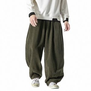 Pantaloni casual da uomo Streetwear Pantaloni stile harem Fi Uomo Donna Lg Pantaloni larghi Pantaloni sportivi oversize maschili Harajuku Plus Size 5XL F31P #