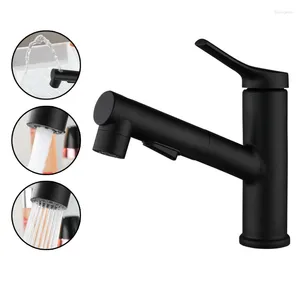 Bathroom Sink Faucets Pull Out Basin Faucet Multifunctional Kitchen Washroom Toilet Stainless Steel Tap & Cold Water Mixer