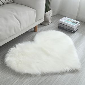 2024 70x90cm Carpet Shaggy Rug Love Heart Rugs Artificial Fur Sheepskin Hairy Carpet Bedroom Living Room Sofa Cushion Fluffy Mats for shaggy