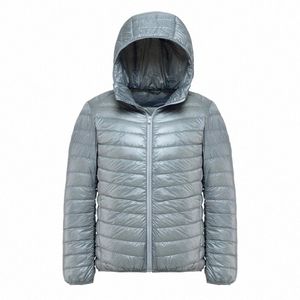 men White Duck Down Jacket Ultra Light Thin Casual Coat Outerwear with Hood New Arrival Winter Autumn Jackets for Men 2023 New R80l#