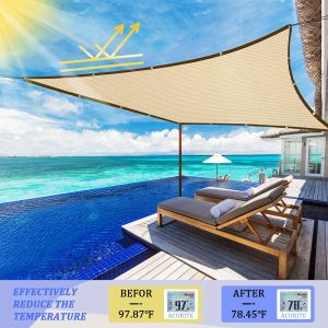 Nets Outdoor Shadow Awning Summer AntiUV Sun Shade Cover Plant Shade Mesh Awnings for Gardens and Terraces Swimming Pool Sunshade