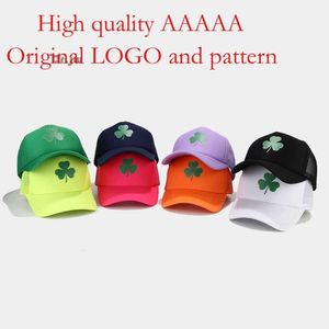 2023 Popular Three Leaf Sketch Case Spring Summer Breathable Quick Drying Hat Outdoor Shading and Sun Protection Mesh Baseball Cap
