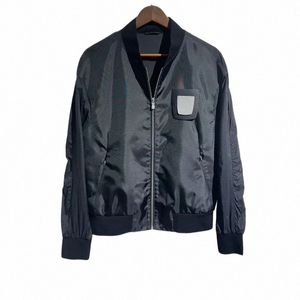 2024ss retalhos de couro genuíno bolso jaqueta casaco blusão varsity jaquetas roupas masculinas techwear streetwear roupas j8fe #