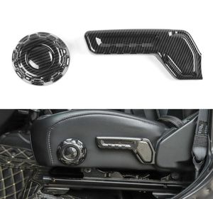 Car Seat Adjustment Decoration Carbon Fiber For Jeep Wrangler JL 2018 Factory Outlet Auto Internal Accessories3030799