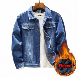 Grosso velo denim jaqueta homens 2023 inverno novo clássico azul quente marca masculina roupas carga jeans jaqueta casaco plus size 8xl b2Qq #