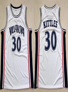 Koszykówka z koszulki College 199697 Villanova Wildcats Kerry Kittles 30 Retro Basketball Jersey Men039s Szwy niestandardowy rozmiar S58231687