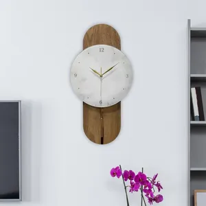 Relógios de parede Modern Analog Silent Clock Movimento Silencioso para Escritório Sala de Estar Ornamentos de Loft