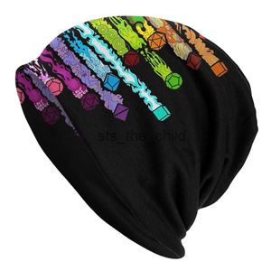 Beanie / Skull Caps Beanie / Skl Bonnet Chapéus DND Jogo Homens Mulheres Tricô Chapéu Danos Dados Inverno Quente Cap Beanies Térmico Elástico X0907 Dr Otjjs