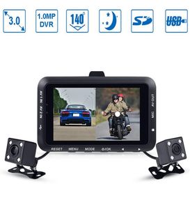 3 inç DV168 Motosiklet DVR Motosiklet Video Kaydedici Su Geçirmez Çift Dash Lens Kameralar Dash kamera kamerası Motor Kamera 4485846