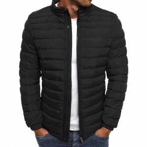 Winter Jacket Men's Stand Collar Warm Parka Coat Street FI Casual Brand Outer Mäns Winter Warm Jacket 323C#