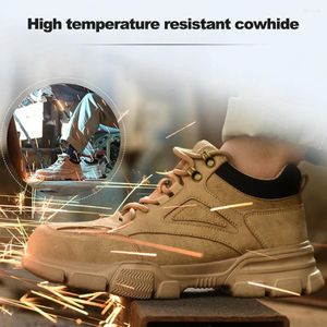 Walking Shoes Low-cut Work Safety Lightweight Men Indestructible Sneakers Breathable Steel Toe Trainers Anti-Smash Puncture Proof