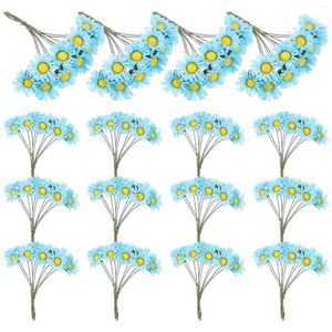 Dekorativa blommor Artificial Decor for Holiday Simulated Daisy Decorations Festival Home Stems Bouquet Fake Plant