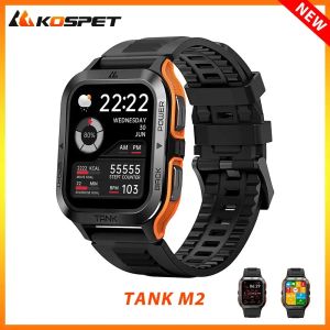 Uhren Original KOSPET TANK M2 Ultra Military Smart Uhr Männer Frauen Fitness Uhren AI Stimme 70 Sport Modi IP69K Wasserdichte Smartwatch