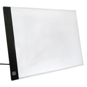 Tags LED LED Leuchtete Zeichnungsbrett Ultra A4 Zeichnungstisch Tablette Leuchtkissen Skizze Buch Blanker Leinwand zum Malen von Acryl -Aquarellfarbe