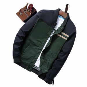 Herrvandringsjackor Autumn Korean Mäns militärjackor Ny krage Cott Fi Casual Cargo Slim Fit Clothes For Man Coats O32J#