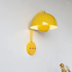 Vägglampa nordisk kreativ blomma knopp modern och minimalistisk led inomhus vardagsrum sovrum dekorativ belysning fixtur