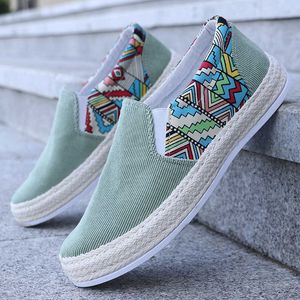 Lässige Sommer-Low-Top-Fischer-Canvas-Brett-Ein-Fuß-Lazy-Tuch-Mode