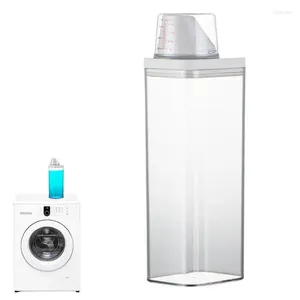 Storage Bottles Laundry Detergent Dispenser Powder Box Liquid Container With Lid Jar Empty Tank Grain For Bathroom Tool